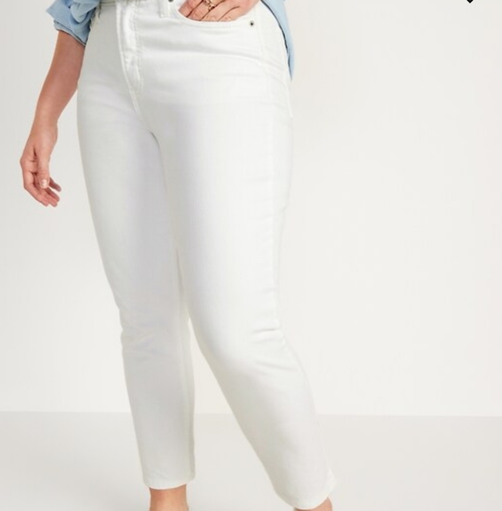 Old Navy OG Straight High Rise Raw Hem Jeans 16